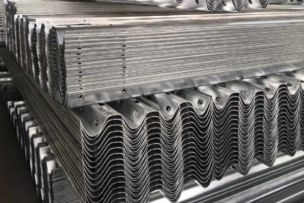 Galvanized guardrail panel