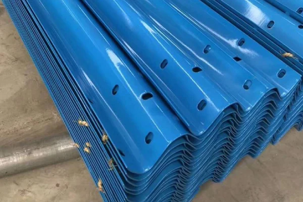 Triple corrugated beam guardrail panel